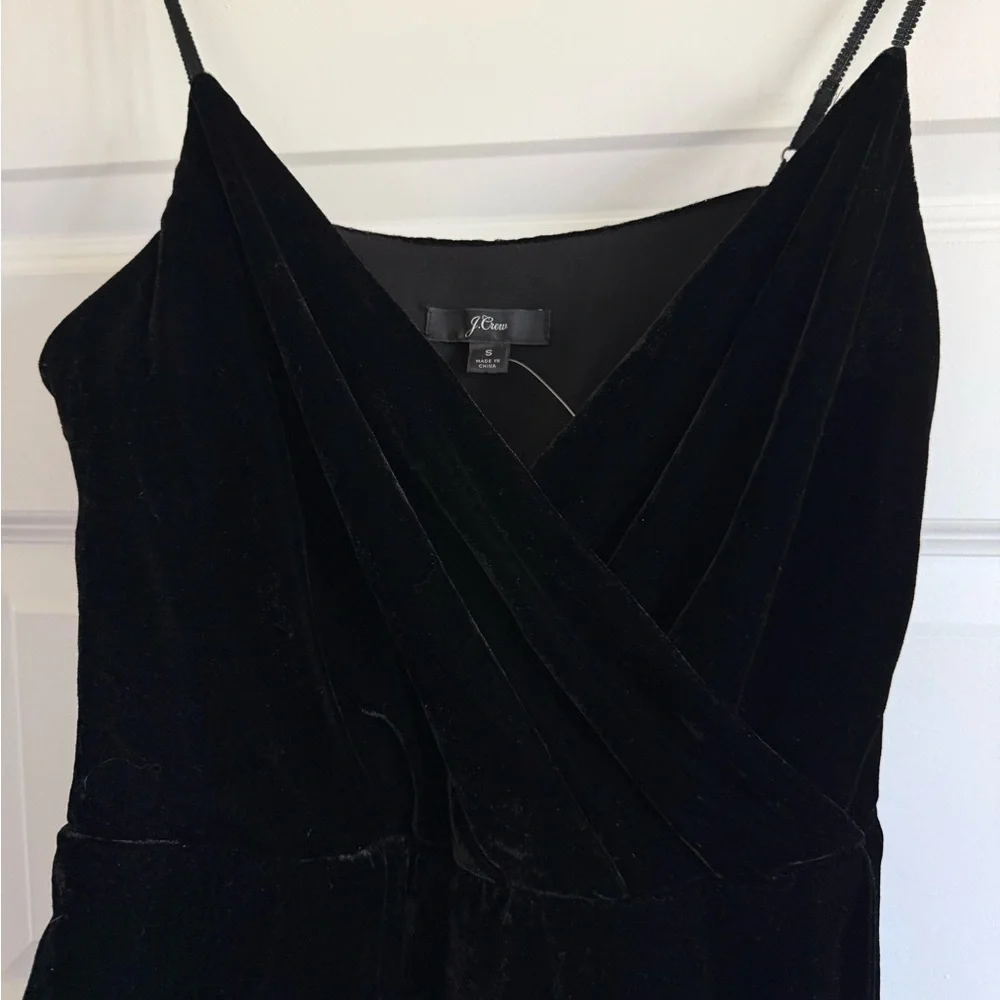 NWT J. Crew Black Velvet Tank - Picture 5 of 10